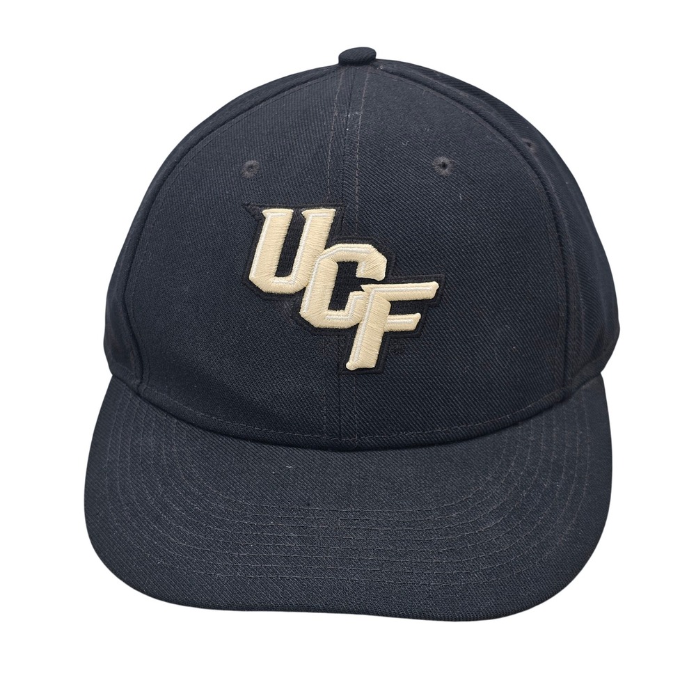 Nike UCF Knights Fitted Hat 7 7/8 Black Dri-Fit NCAA Baseball Cap CLC